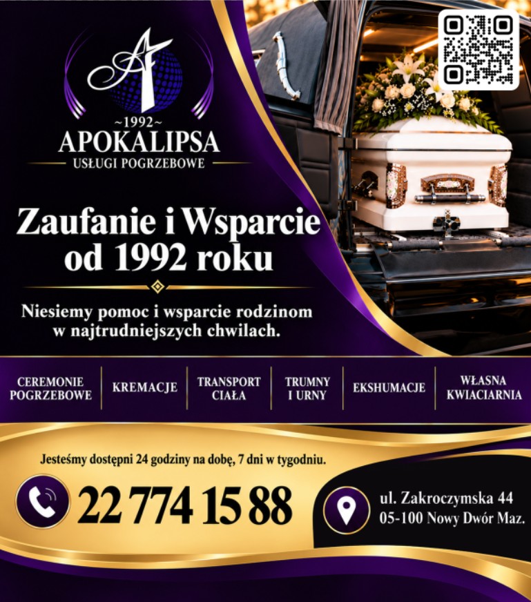 ceremonie pogrzebowe NOWY DWÓR MAZOWIECKI